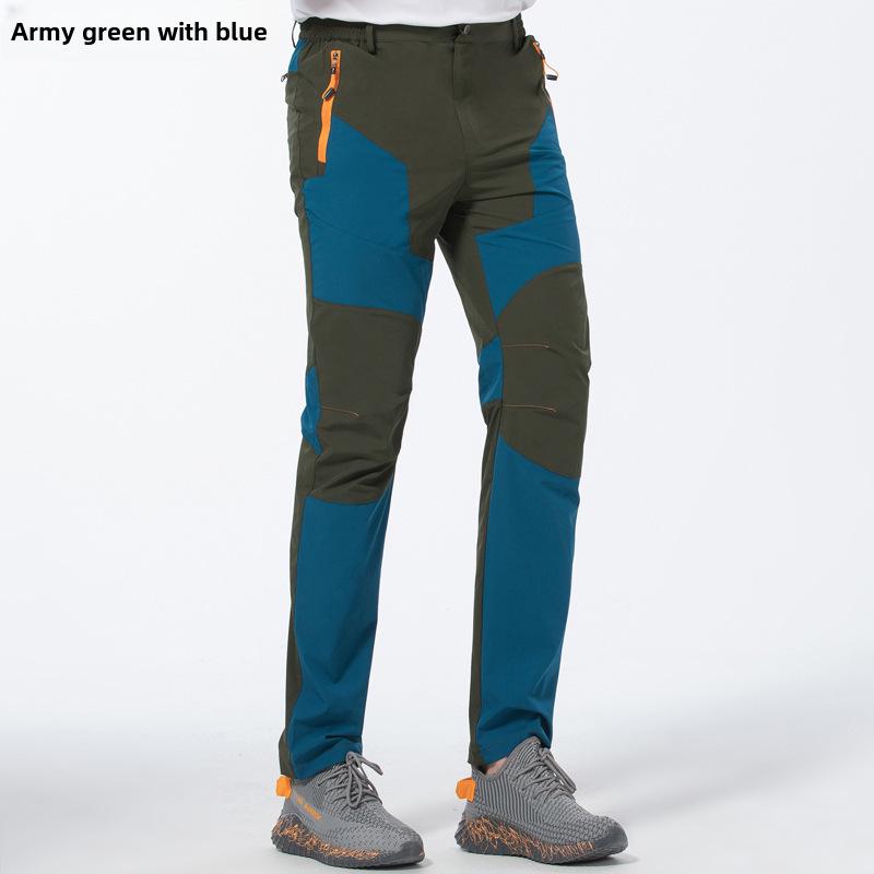 Pánské nepromokavé strečové horolezecké kalhoty – Větruodolné, Odolné proti oděru, Rychleschnoucí a Prodyšné.