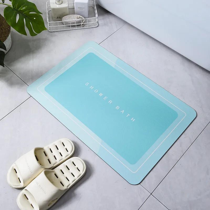 Minimalist Bathroom Mat Super Absorbent Quick Dry Non-Slip Floor Rug for Bathroom, Shower Room, Kitchen