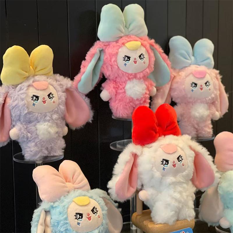 Cartoon Bunny Dress Up Doll Keychain Creative Cute Dolls Keychain Pendant Children Collection Toys Schoolbag Decoration Gifts