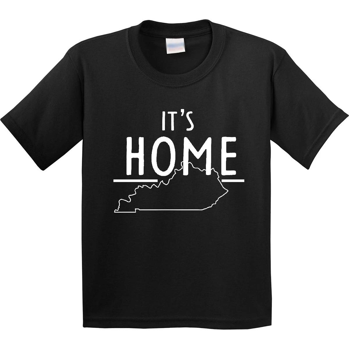 Inktastic It s Home- State Of Kentucky Outline Youth T-Shirt Frankfort Born In 100