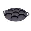 ZISIZ 7-Hole Cast Iron Burger Pan