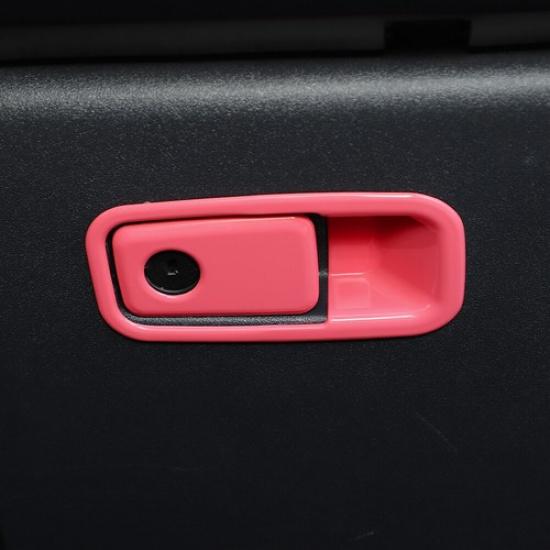 For Ford Bronco -2025 Co-pilot Storage Box Handle Switch Cover Trim Pink ABS