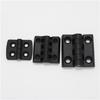 Ball Bearing Door Hinges 10PCS Small Hinges Black Mini Plastic Door Bearing Butt Cabinet Drawer Jewellery Box ABS Hinge for Furniture Hardware(40x40)