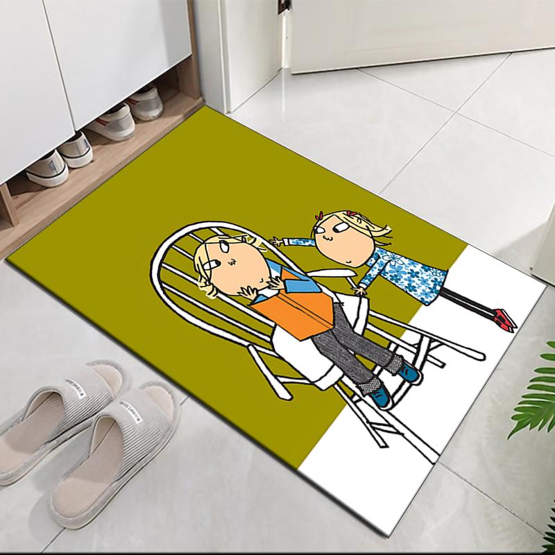 Charlie und Lola Teppich für Bürostuhl Wohnzimmer Schlafzimmer Küche Dekor Geschenke