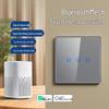 Mijia Smart Voice-Control Gray Glass Wireless Light Switch with Bluetooth