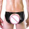 Bikinis Underwear Black Breathable Classic Faux Leather