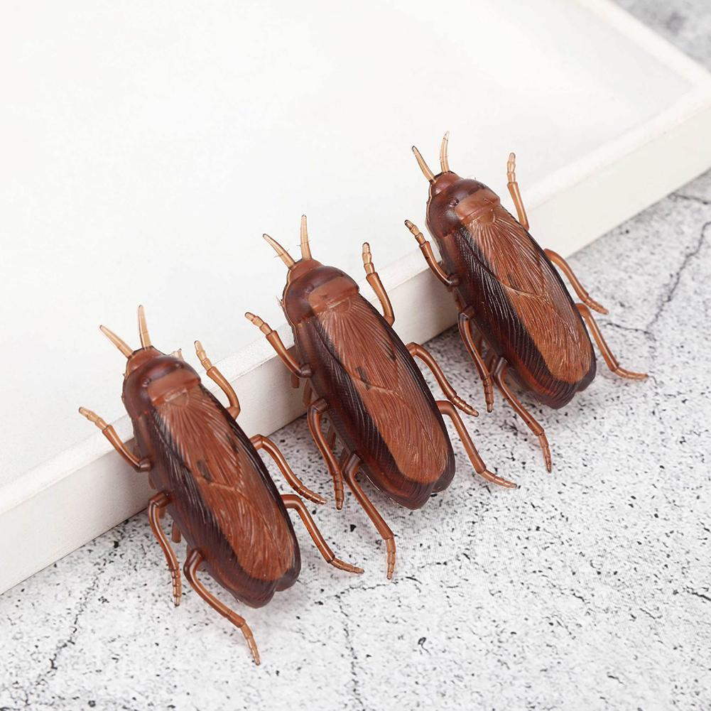 1Pcs Realistic Cockroach Toys Funny Simulation Fake Roach Prank Toys Trick Joke Toy Novelty Gadgets Scary Spoof Toy