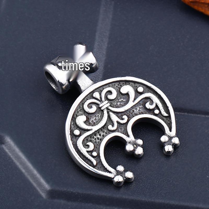 Collier Pendentif Viking Scandinave en Acier Inoxydable