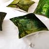 Home Tropical Plant Green Leaves Polyester Pillowcase Home Nordic Ins Style Cushion Waist Pillowcase