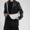 Rivet crescent bag women's metal decoration underarm bag