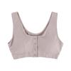 MY Bra for Breast Soft Front Snap 2 Colors [KISS LIFE] Post-Surgery Cancer, 100% Cotton, Non-Wired, Touch, Hook, Button, (L, Mocha) (kml170104b3)
