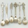 6Pcs Retro Coffee Spoons Fork Tableware