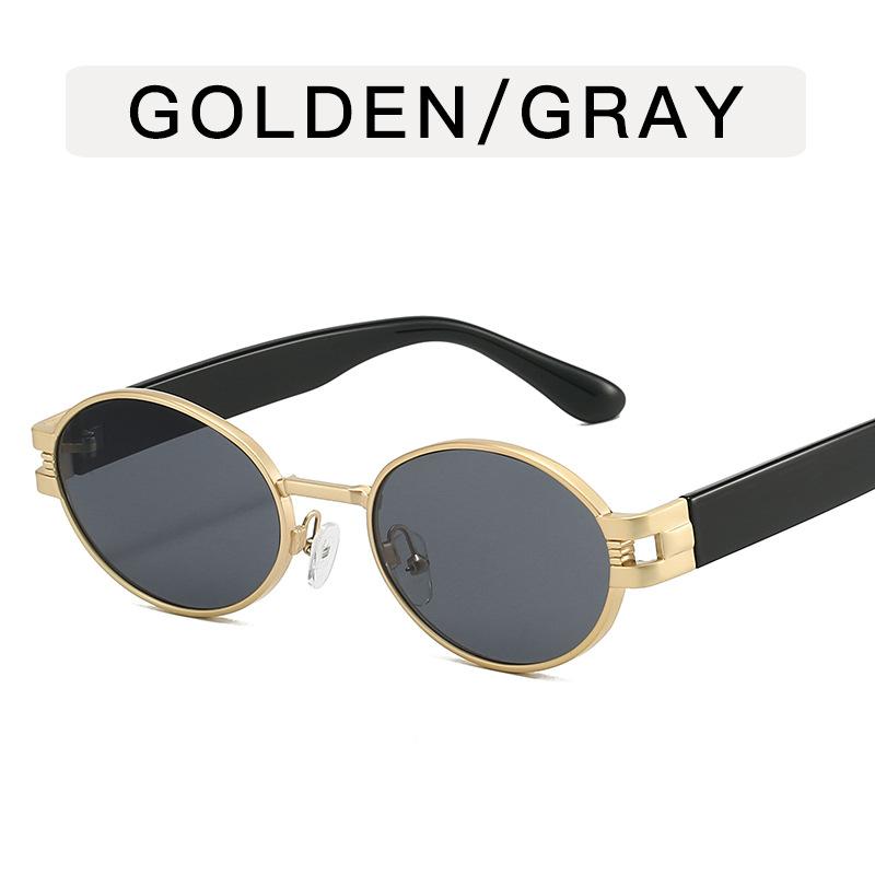 European American Stylish Sunglass Women Oval Shape Anti-glare Sun Glasses for Women Driving Fishing Men Sunglass