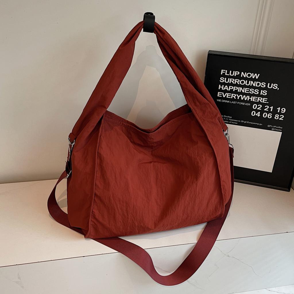 Niche Design Tote Bag For Women New Model Canvas Commuter Large Capacity Shoulder Bag College Student Class Bag Versatile For Shopping And Vacation