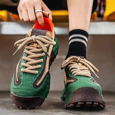 Fashion Increase Height Lace-up Overseas Shoes Basketball Men's Sport Running Sneakers Green Upper Topanky Classic Minimalist