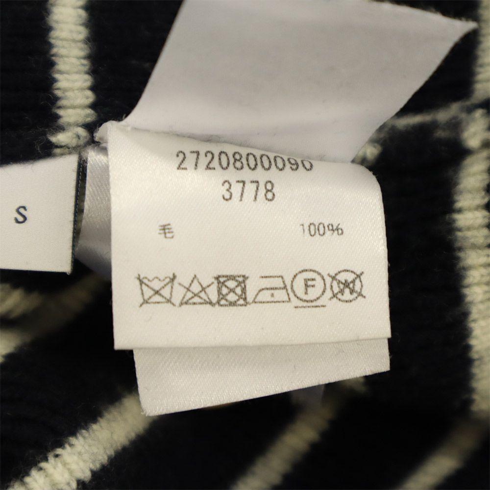 J.W.Anderson. Border Long Sleeve Sweater S Navy X White Knit Men's Used