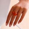 Ingemark Mehrfarbige Harz-Wassertropfen klobige Ringe Damen Boho Geometrische Offene Manschette Fingerringe Y2K Wed Schmuck Party Zubehör