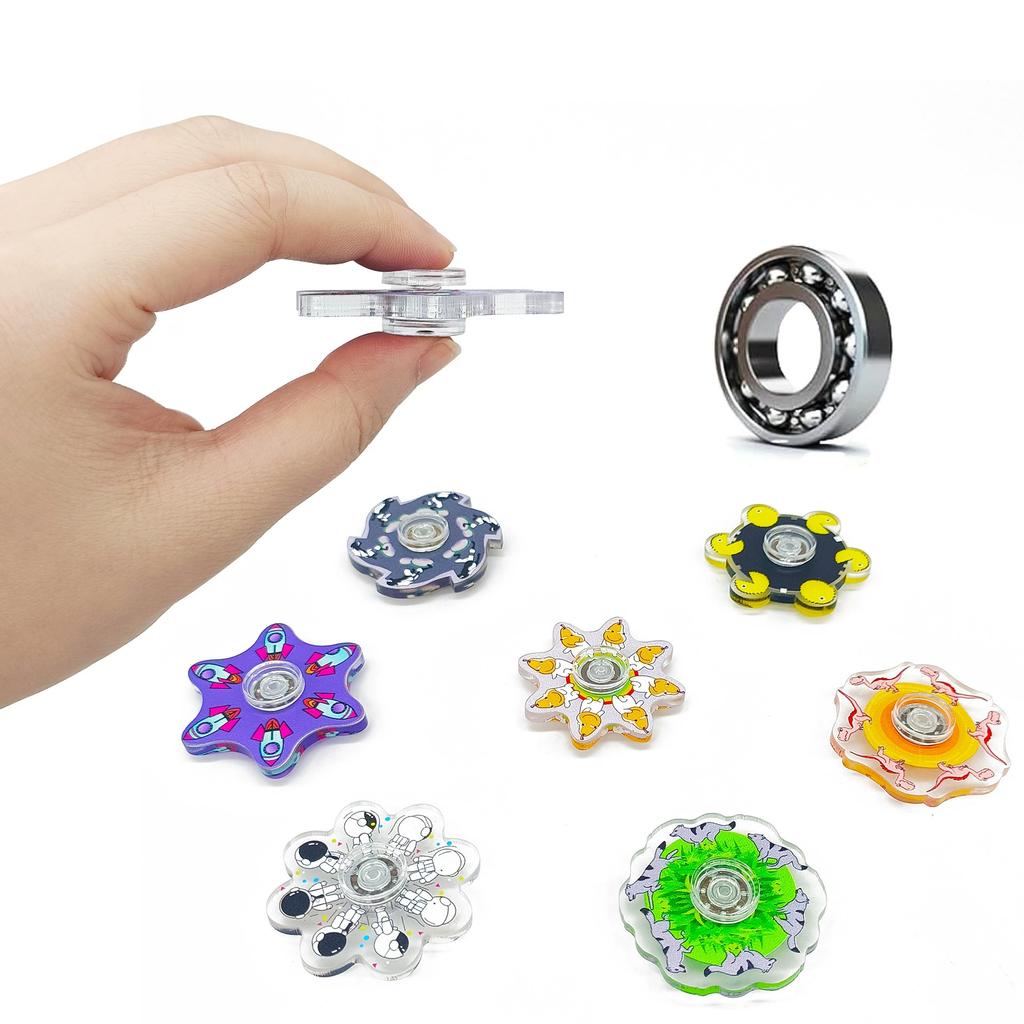 3/5 stk Håndspinner Løpende Figur Fingertupp Gyro Visuell Illusjon Avspenning Leketøy Barn og Voksne Kreativ Dynamisk Rotasjon