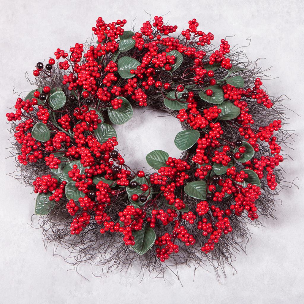 Festive Christmas Decoration Wreath Holiday Decoration Candlestick Garland