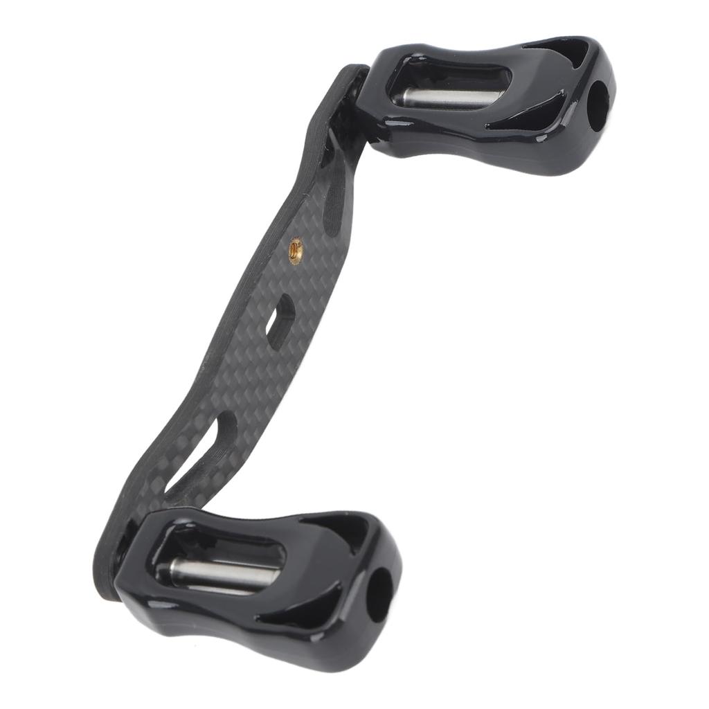 J-ouuo Fishing Reel Handle, Carbon Fiber Double Handle for Baitcasting, D S A, Lightweight, Easy Replacement (85mm)