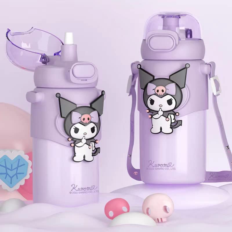Zarker Cinnamoroll Kuromi Thermos Water 460ml Vacuum 316 Stainless Perfect for and Keeps Drinks Cold or and a Great Gift for Character Merchandise