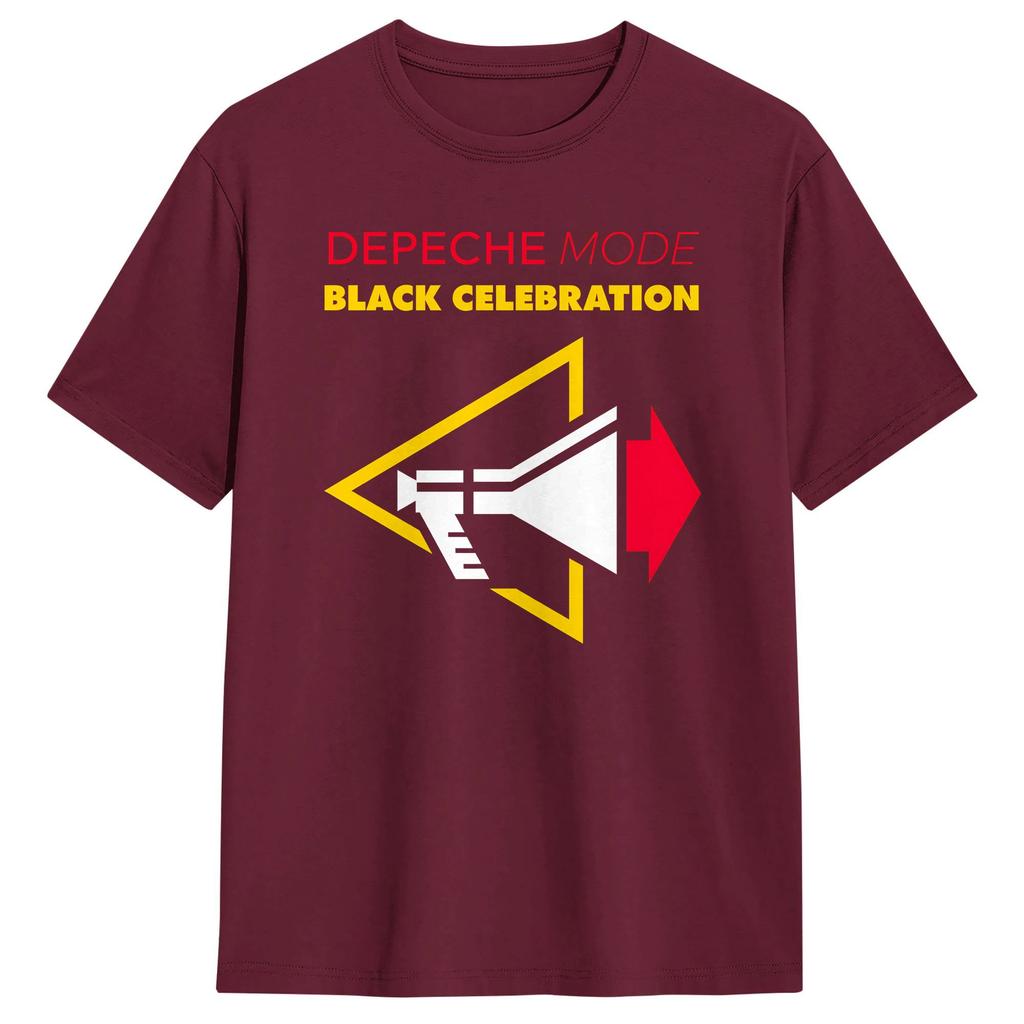 Depeche Mode Black Celebration T Shirt Spiaggia Unisex 100% Cotone Girocollo Taglia Larga 5xl Abbigliamento Manica Corta Streetwear Top