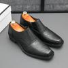 5cm Height-Increasing Men's Leather Shoes: Korean & British Style, Thick-Heeled Casual Footwear for Business & Nightclub