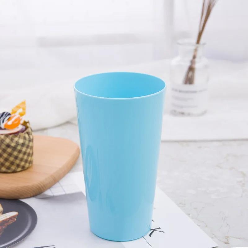 1PCS 530ml Plastic Cups Free BPA Unbreakable Large Color Cup for Beer Reusable Cups Party or Home Bar Travel Accessories