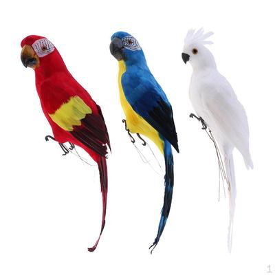 3pcs Artificial Feathered Garden Birds Home