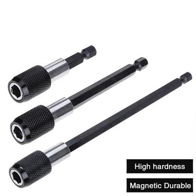 1/4 Inch Hex Shank Quick Release Screwdriver Magnetic Bit Holder with Adjustable Collar Extension Bar 60mm 100mm 150mm
