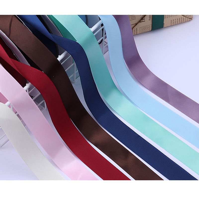 100 Yards/Rolle 1,5 cm/2,5 cm breites Band, Geschenkverpackung, Hochzeitsfeier, Blumensträuße, Haarschleifen, Dekoration, DIY-Bastelarbeiten, Satinbänder