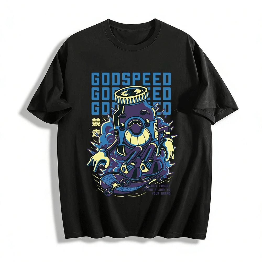 Godspeed Skateboarding Capsule Graphic Streetwear Tee Pure cotton T-shirt XXS