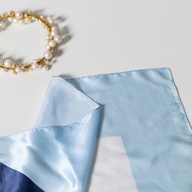 Hengyuanxiang 100% Mulberry Silk Square Scarf