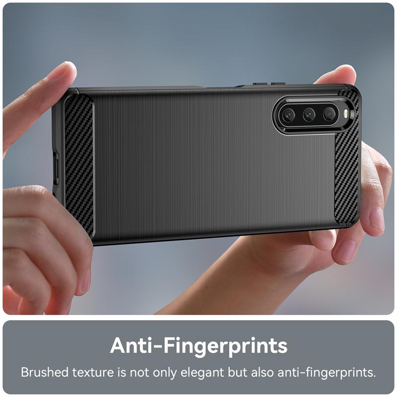 For Sony Xperia 10 V Case Bumper Silicone Carbon Fiber Cover For Sony Xperia 10 V 5 10 IV 10 III Case For Sony Xperia 10 V Case