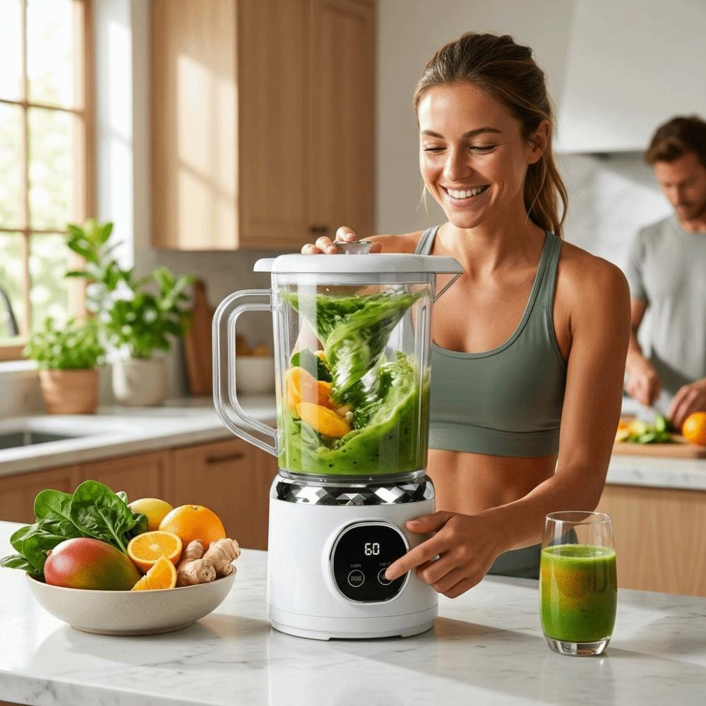 USB Rechargeable Electric Fruit Juicer Double Blades Large Capacity  Juicer Portable Juicer  Travel