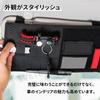 TVETE Car Sun Visor Nylon Car Storage Multifunctional Divided Clear Pen Elastic Sun Visor Storage Pouch for Parking Small Item Car Organization