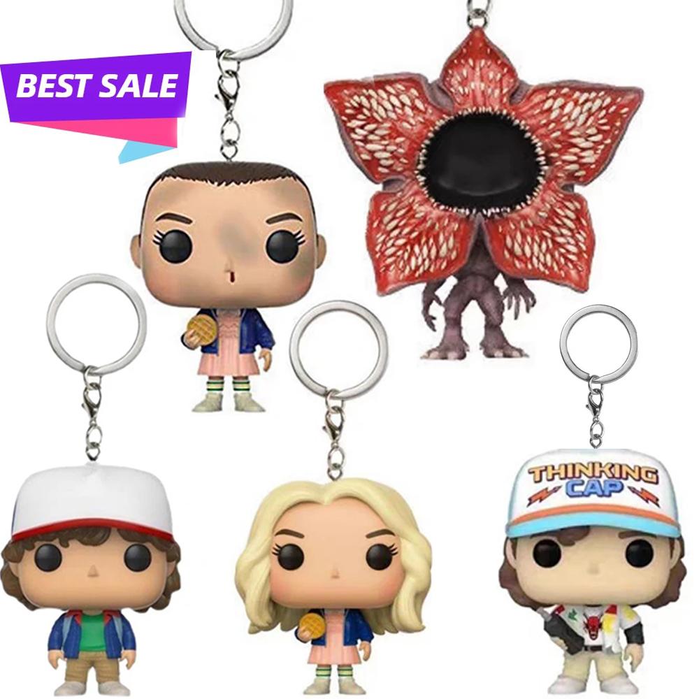 New Stranger Demogorgon Barb Steve Robin Keychain Toy Vinyl Figure Pocket Things Model Toys ELEVEN DUSTIN Carry Mini Lightweight Portable Cute