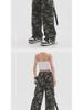 2025 High-Waist Camouflage Denim Freizeithose: Trendiger Unisex-Stil für den Alltag.