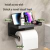 LIEI Wall-Mounted Tissue Box Holder with Shelf