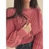 Loose Vintage Harajuku Lantern Long Sleeve Women Sweater Korean Autumn Winter Knitwear Soft Warm Tops Chic Solid Femme Sweater