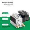 24V 4V210-08 Pneumatic Solenoid Valve: Two-Position, Five-Way Air Connector for 4V220-08 and 4V310-10 Tubing