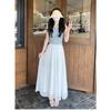 [Chiffon Fabric + Lined] Pink Skirt Women's New Summer Thin Gentle Long Dress Showing Thin Cake