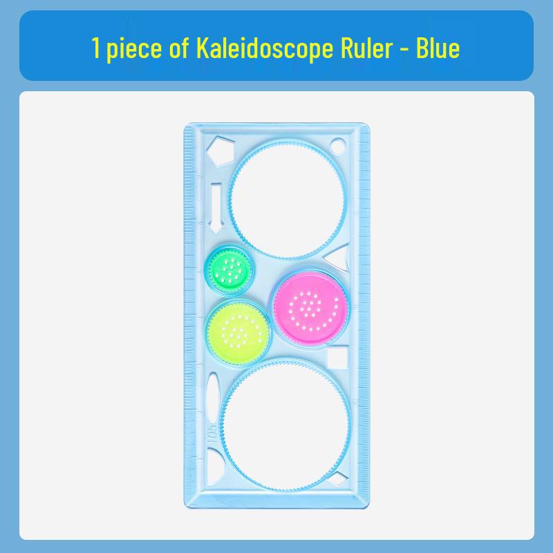 Versatile Student Ruler: Multi-functional Kaleidoscope & Geometric Design Tool