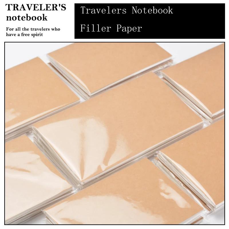 Fromthenon Füllpapiere Für Midori Traveler's Notebook Blank Gitter Monat Woche Plan Retro Notizbuch Nachfüllkern Vintage Schreibwaren