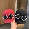 Detachable Glasses Baby Baseball Cap. Korean-style Trendy Design for Boys&Girls,Spring Must-have.Sun-shading Brim,Cute&Versatile