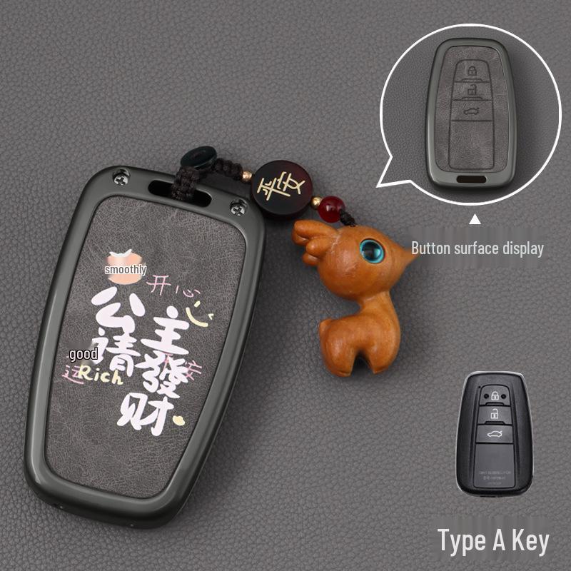 Key Cover for Toyota Camry, Corolla, RAV4, Highlander, CHR, and Asia Dragon Models