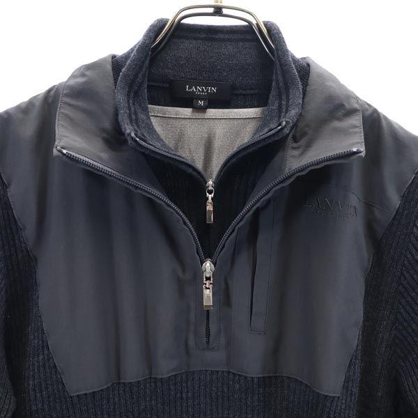 LANVIN SPORT Long Sleeve Knit M Dark Gray Sweater Women Used