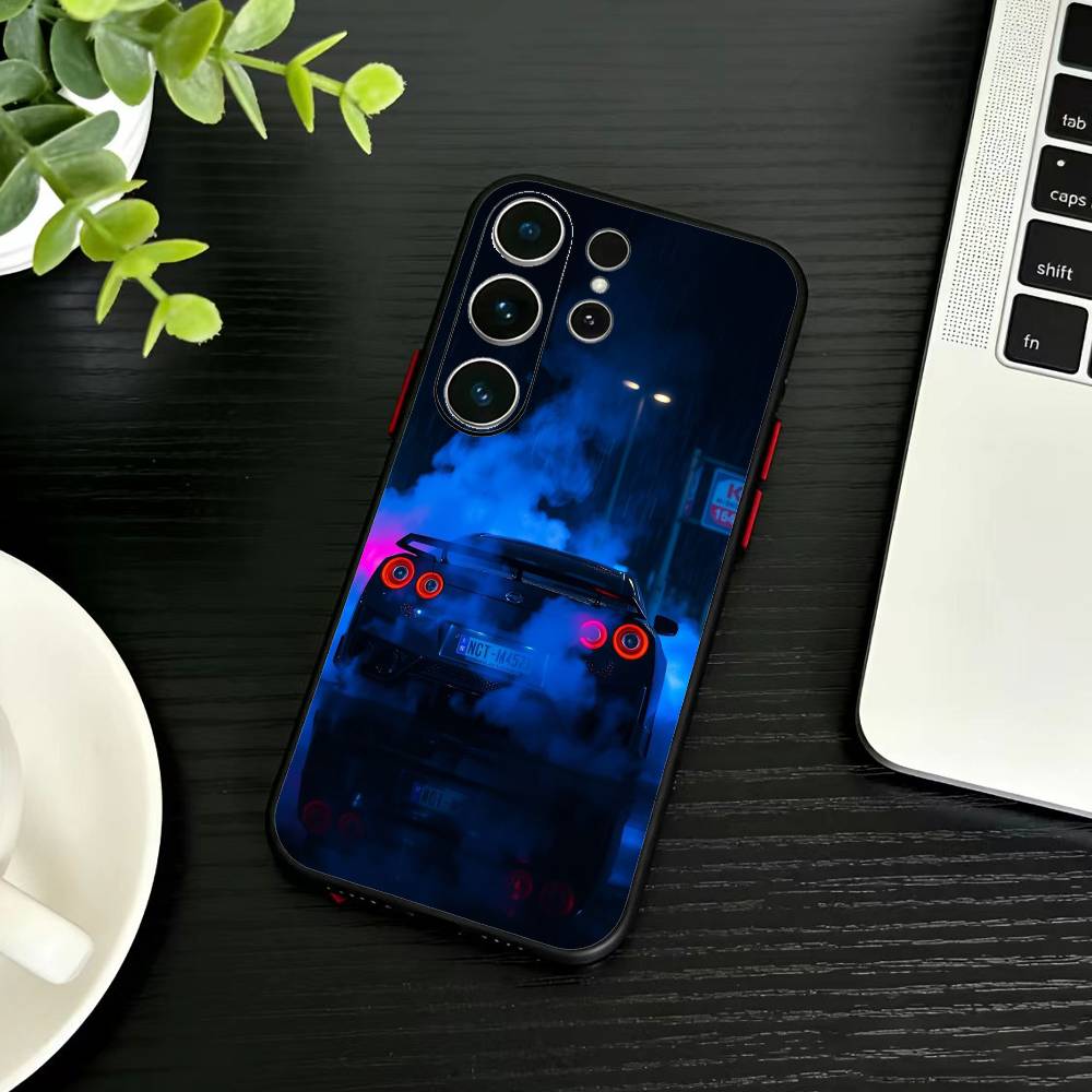 Sports Cool Car Phone Case For Samsung S26,S25,S24,S23,S22,S21,S20,S30,Ultra,Plus,Fe,Note,5G Black Cover Samsung S24fe