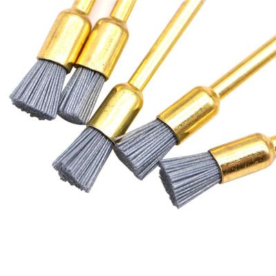 10 Stück Dental-Polierbürsten für Zähne, Prophy-Bürsten, Siliziumkarbid-Material, flacher Kopf