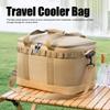 Insulated Lunch Carry Bag Double Layer Large Capacity Leak Proof Oxford Cloth Aluminum Foil with Shoulder Belt Cooler Insulated Bag for Picnic Travel